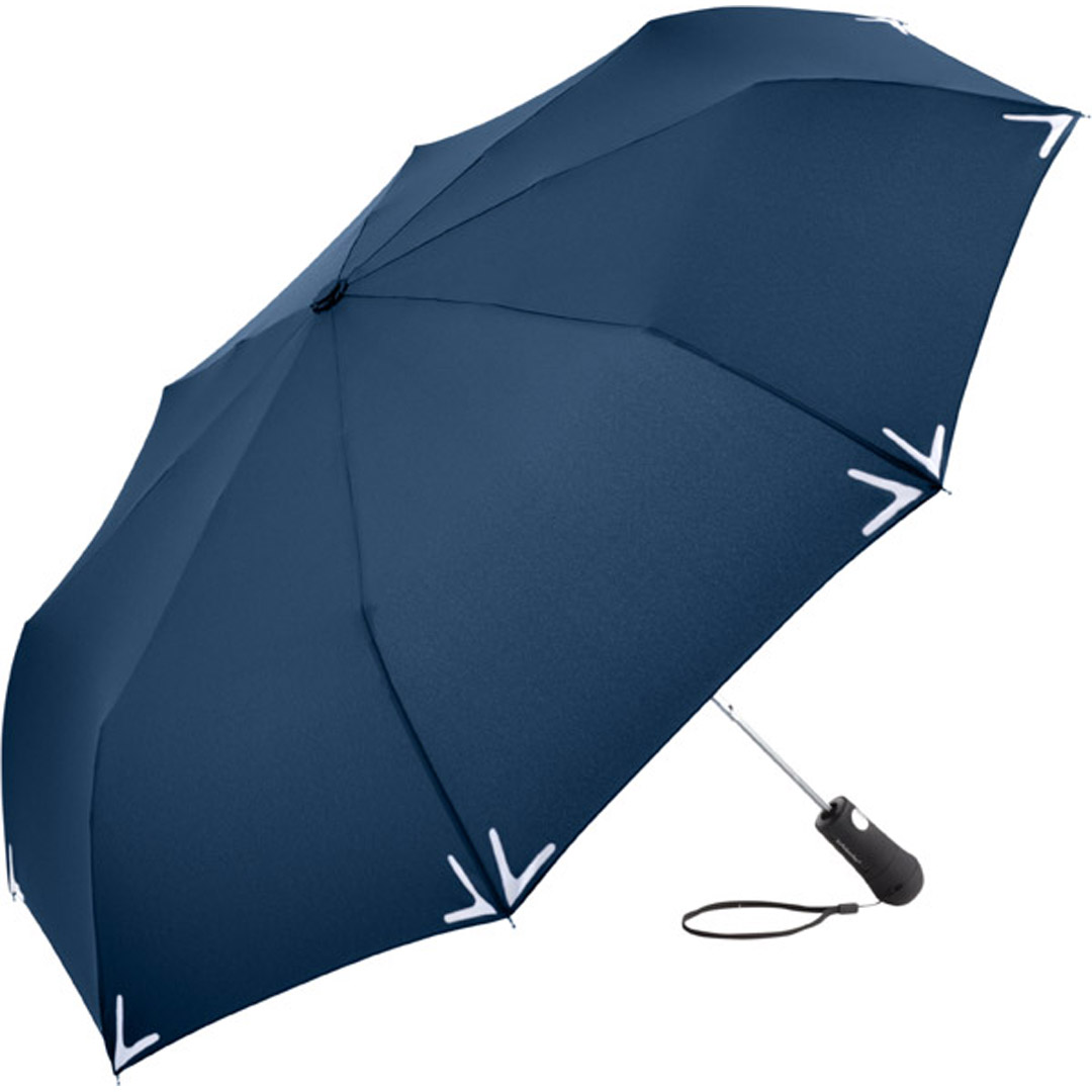 FARE AC-Mini-Taschenschirm Safebrella® LED marine